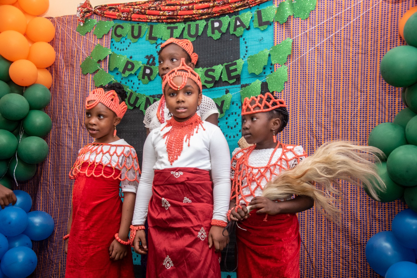 Children praising